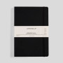 MyPaperclip Executive Series Notebook Soft Cover Large 6.5x9.5" Grid Black