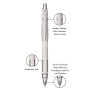 Uniball Jetstream Retractable 0.7 mm Ballpoint Pen Assorted 4 Pack