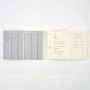 Isshoni Notebook A5 6x8 Grid Clear