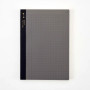 Isshoni Notebook A5 6x8 Grid Black