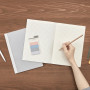 Isshoni Notebook A5 6x8 Grid Blue