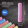 Bazic Products Sidewalk Chalk 6 Brite Colors
