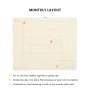 Hightide 2027 Monthly Planner Shine B6 4x7" Slim Yellow