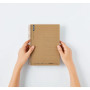 Maruman Spiral Notebook Basic Horizontal Border 150 Sheets A5 6x8" Kraft