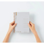 Maruman Spiral Notebook Basic Horizontal Border 150 Sheets A5 6x8" Grey