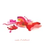 Paint Peels Stickers Vibrant Reds
