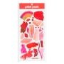 Paint Peels Stickers Vibrant Reds