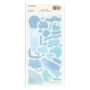Paint Peels Stickers Vibrant Blues