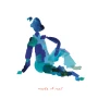Paint Peels Stickers Vibrant Blues