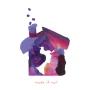Paint Peels Stickers Vibrant Purples