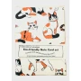 Giftsland Stationery A2 Handmade Note Cards Set of 5 Calico Cat Curry