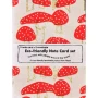 Giftsland Stationery A2 Handmade Note Cards Set of 5 Mushroom Red/Gold