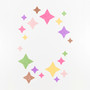Folia Paper Pad Glitter Pastel 6.8x9"
