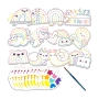 OOLY Playful Painters Easy Watercolor Painting Kit Rainbow Cuties