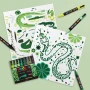 POSCA Paint-By-Number Canvas Kit Swamp and Slither