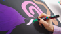 POSCA Acrylic Paint Marker Brush PC-5BR Lavender