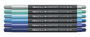 Caran d'Ache Fibralo Brush Marine Set of 6