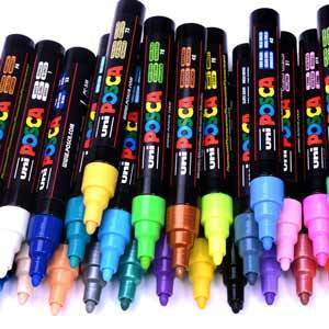 POSCA Paint Marker Medium 8 Color Set Mono Tone - Wet Paint Artists'  Materials and Framing