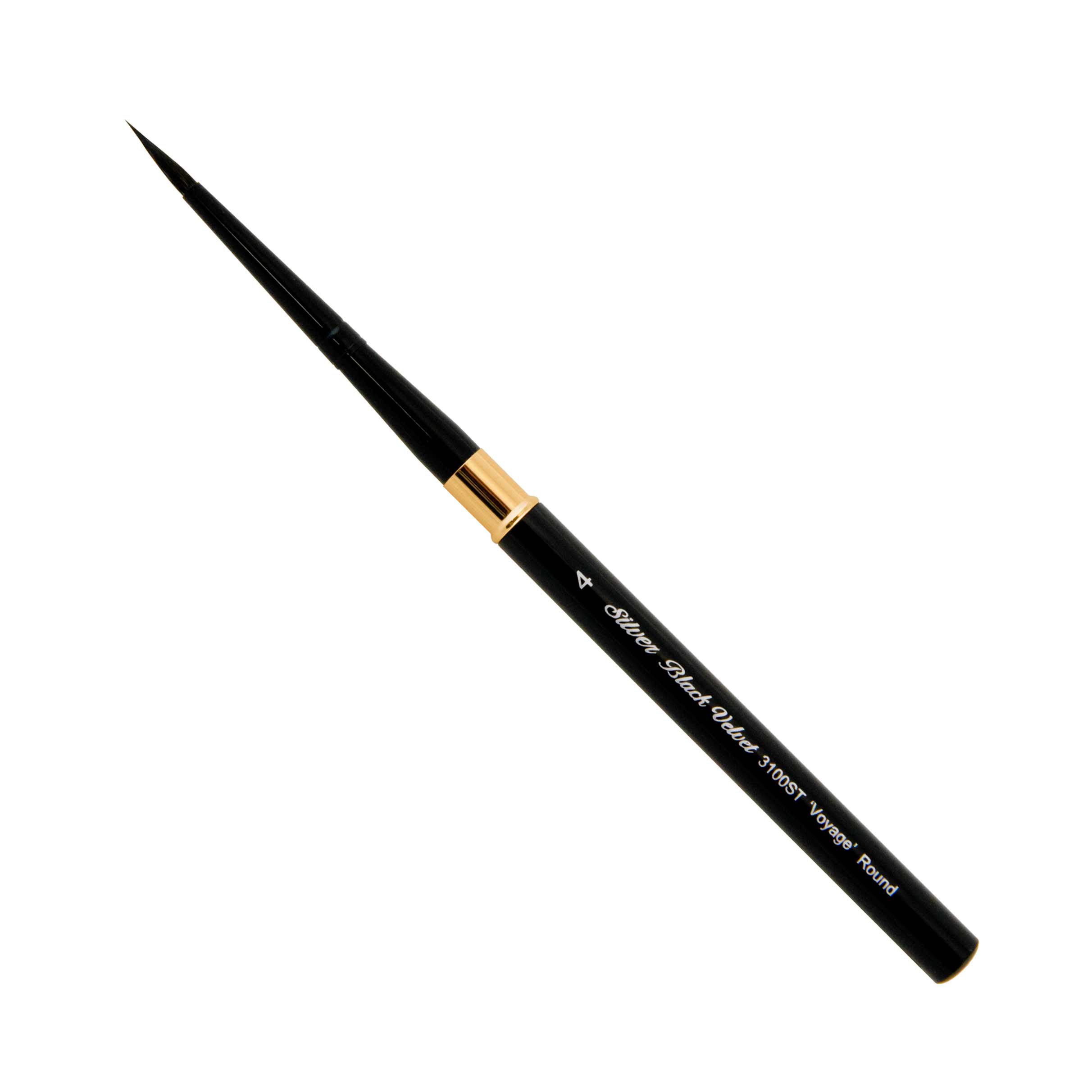 Silver Brush : Black Velvet : Voyage Travel Brush : Series 3100ST : Round :  Size 8 - Travel Brushes - Plein Air Painting - Color