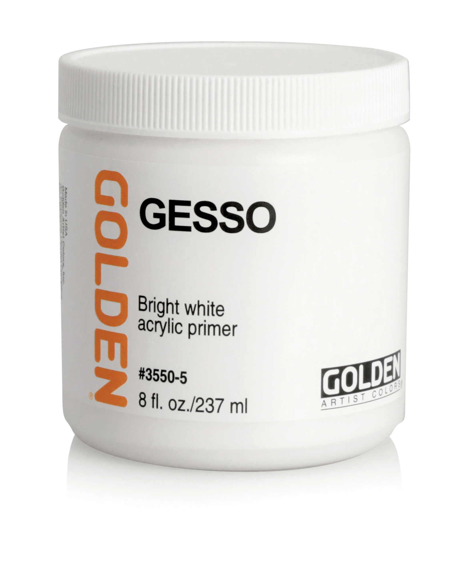 Golden Artist Colors Acrylic Gesso: 8oz Gesso