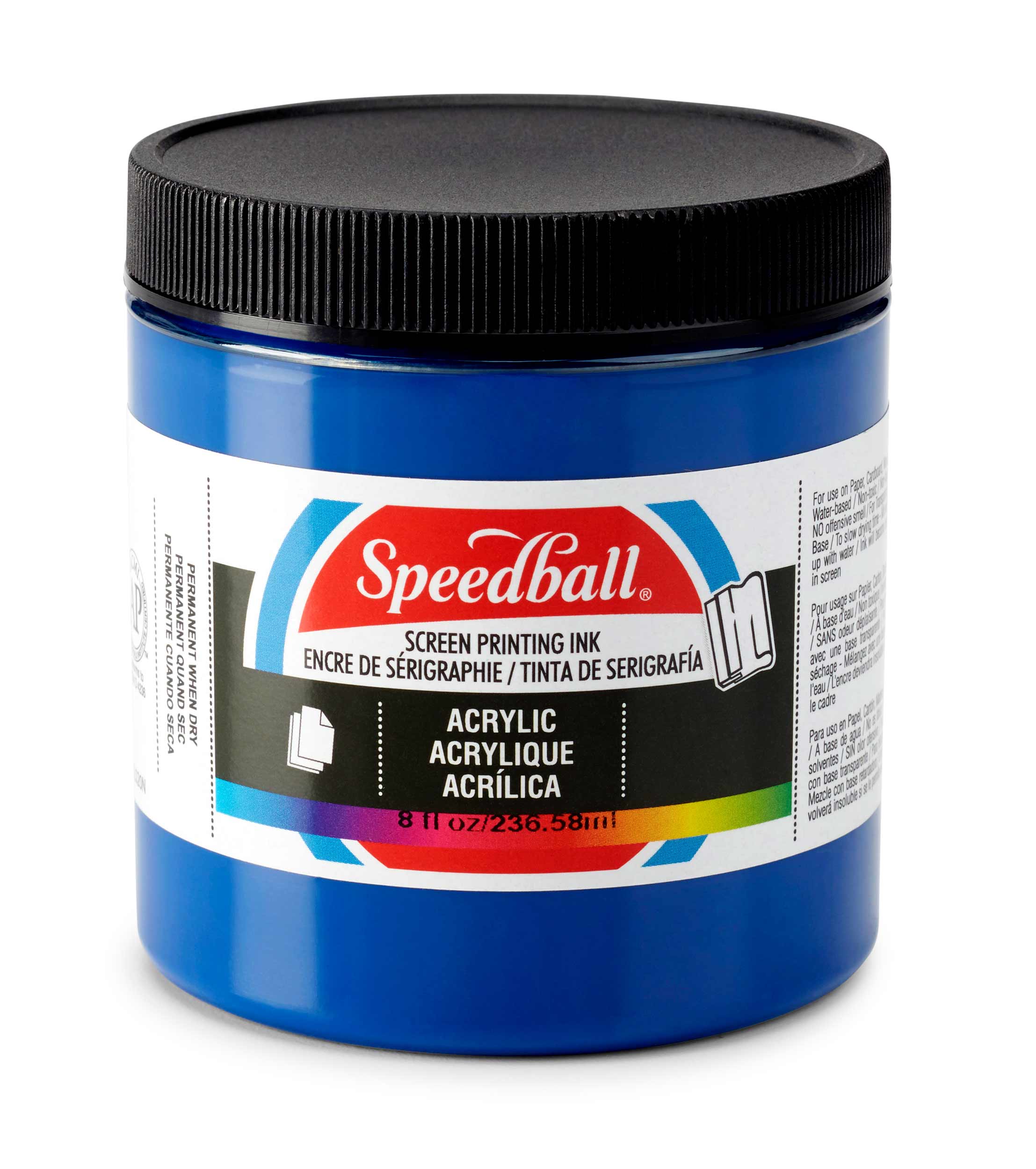 Speedball Screen Ink Acrylic 8oz Process Cyan - Wet Paint Artists'  Materials and Framing