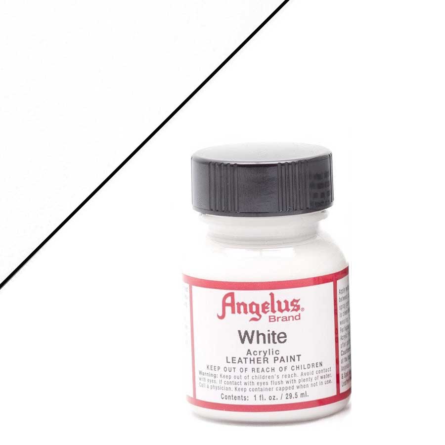 Angelus Leather Paint 1oz White - Wet Paint Artists' Materials and Framing