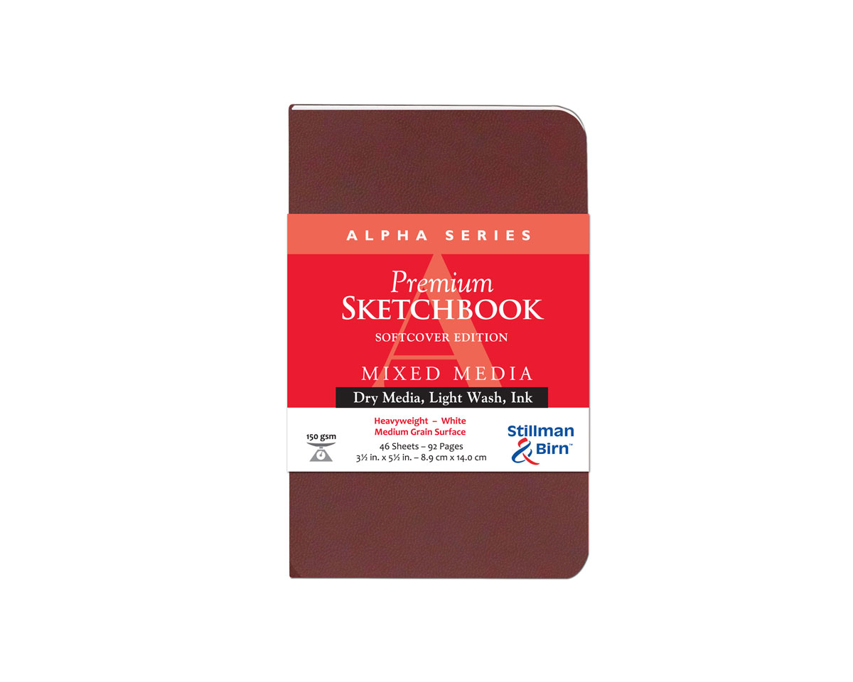 Stillman & Birn Alpha Series Wirebound Hard Cover Sketchbook 150G 11x14 -  Wet Paint Artists' Materials and Framing