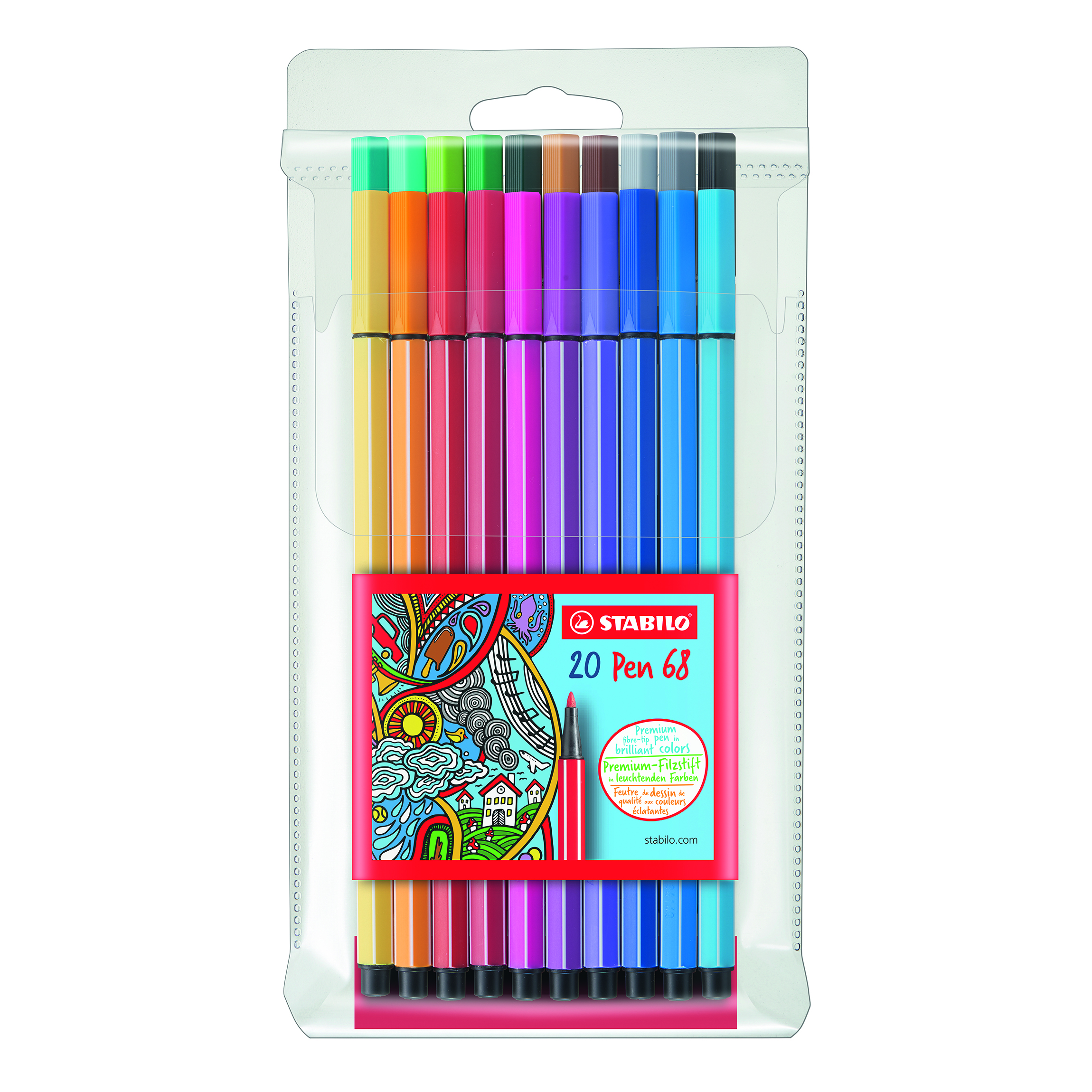 registreren exegese limiet Stabilo Pen 68 Marker Wallet Set of 20 Colors | Wet Paint