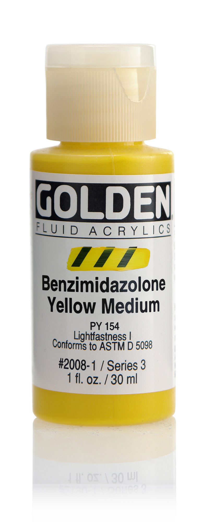 Transparent Benzimidazolone Yellow Medium, 4oz, GOLDEN High Flow