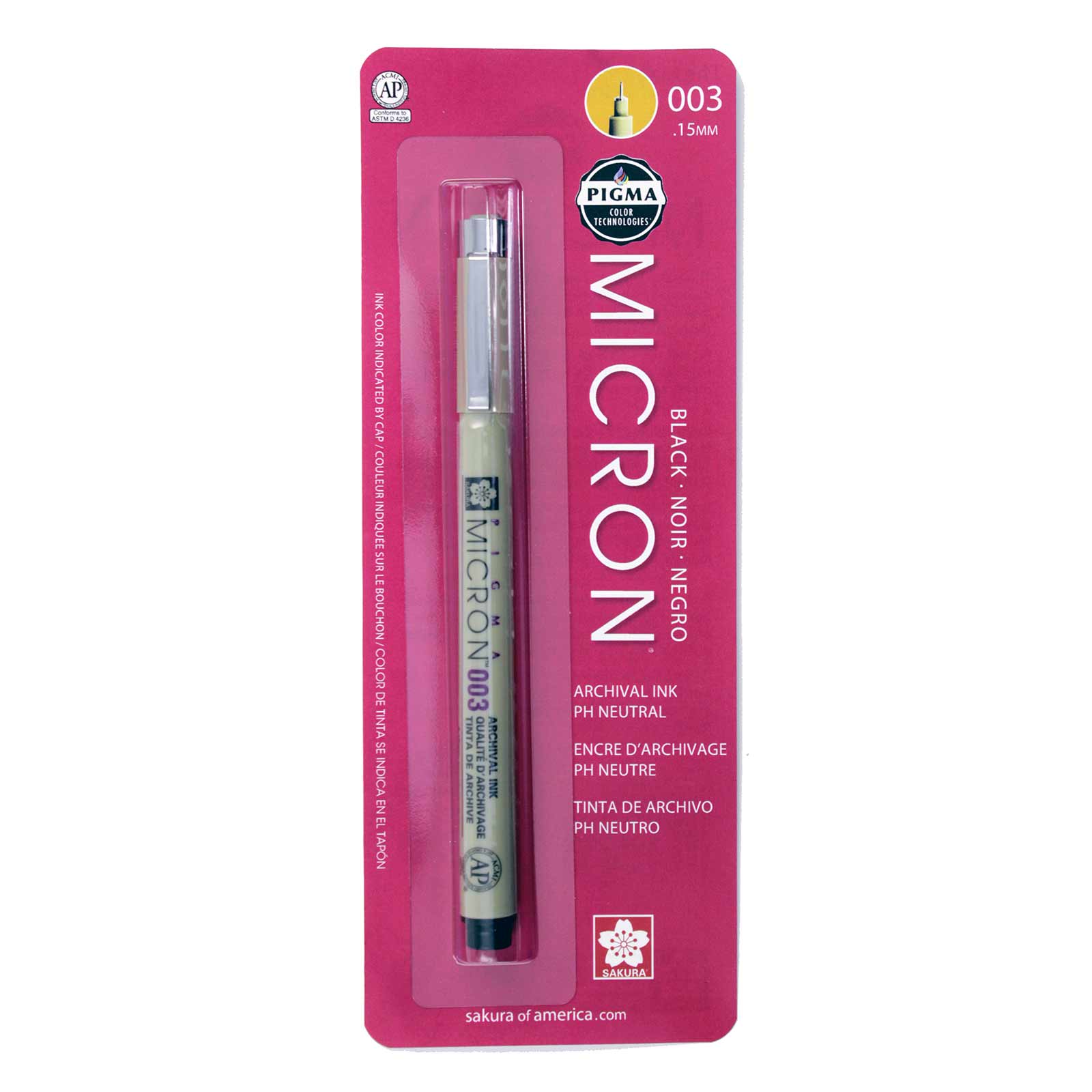 Sakura Pigma Micron Pen 003 (.15mm) Black