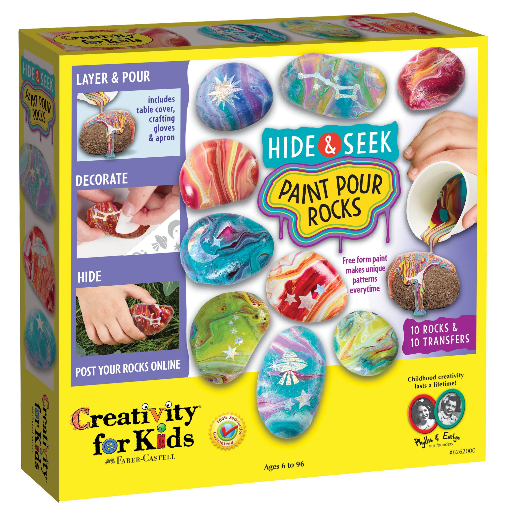 Faber-Castell creativity for Kids Hide and Seek Dot A Rock: Paint and Hide  10 Mandala