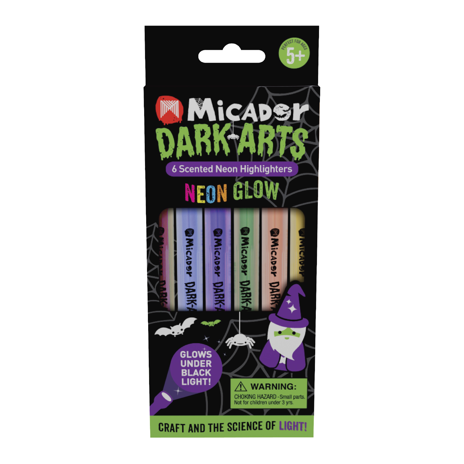 Uchida Graffiti Fabric Marker, Fluorescent Colors - 6 pack