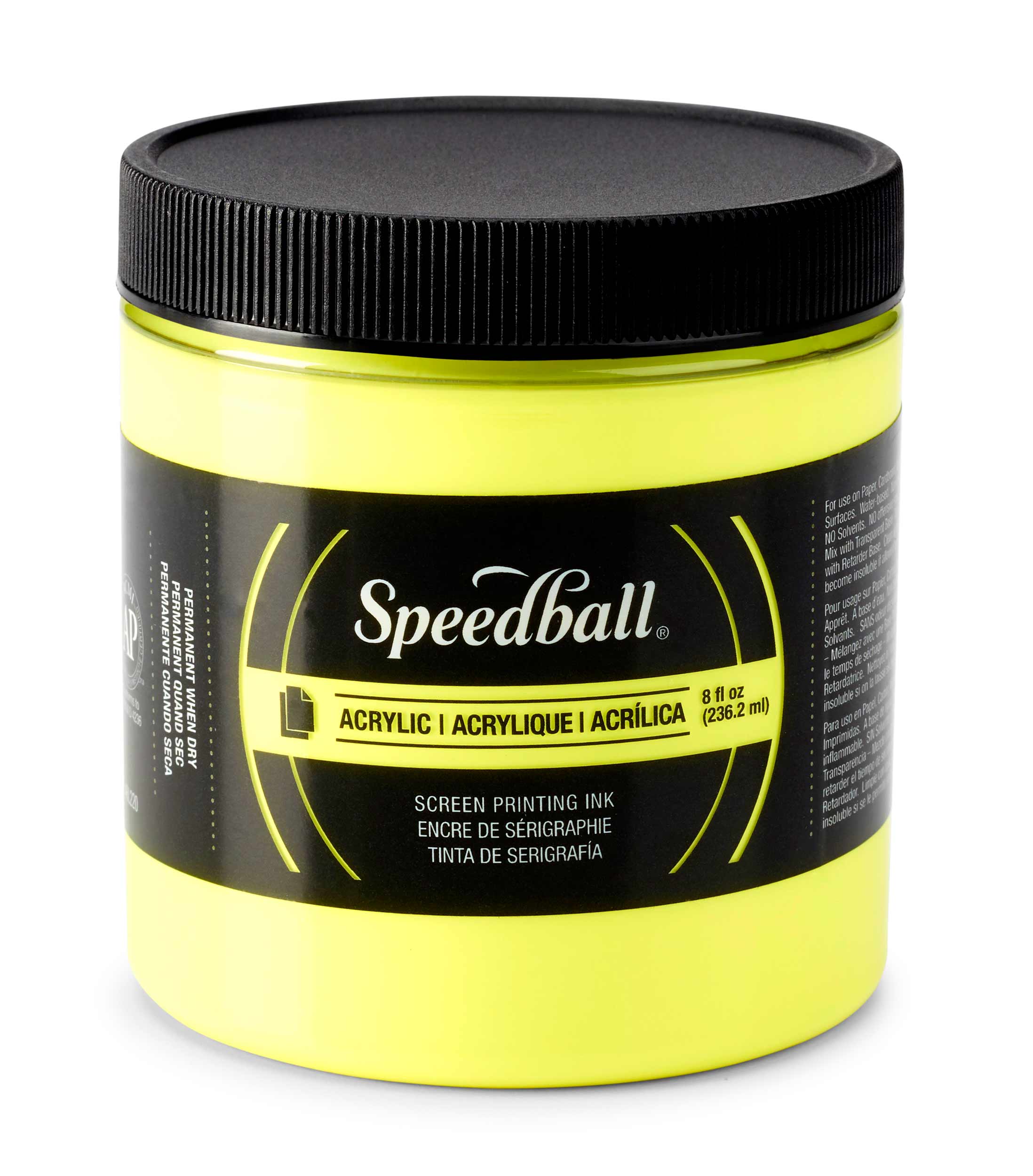 Speedball : Fluorescent Fabric Screen Printing Ink : 8oz : Hot Pink