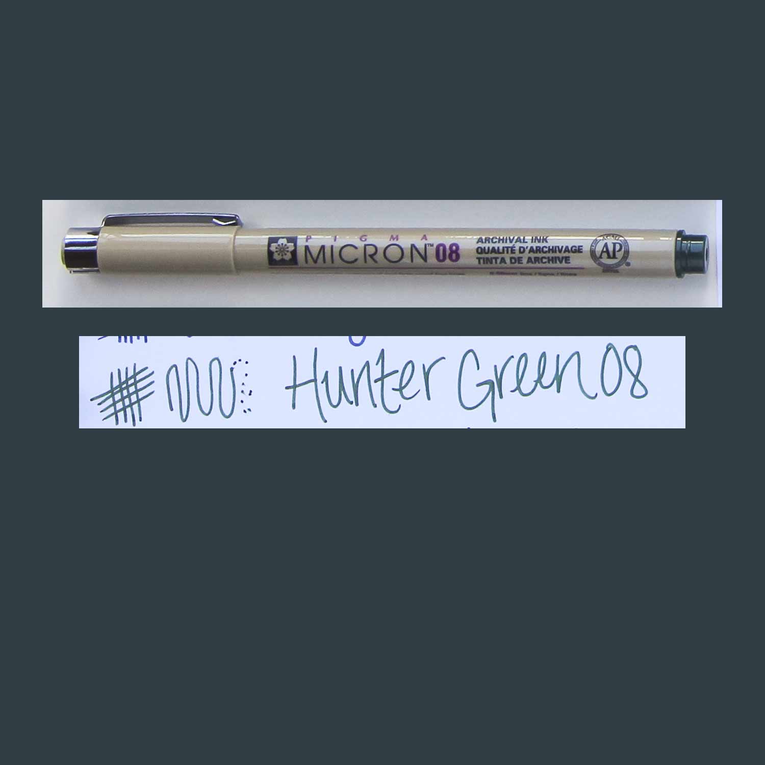 Sakura Pigma Micron Pen 08 Hunter Green