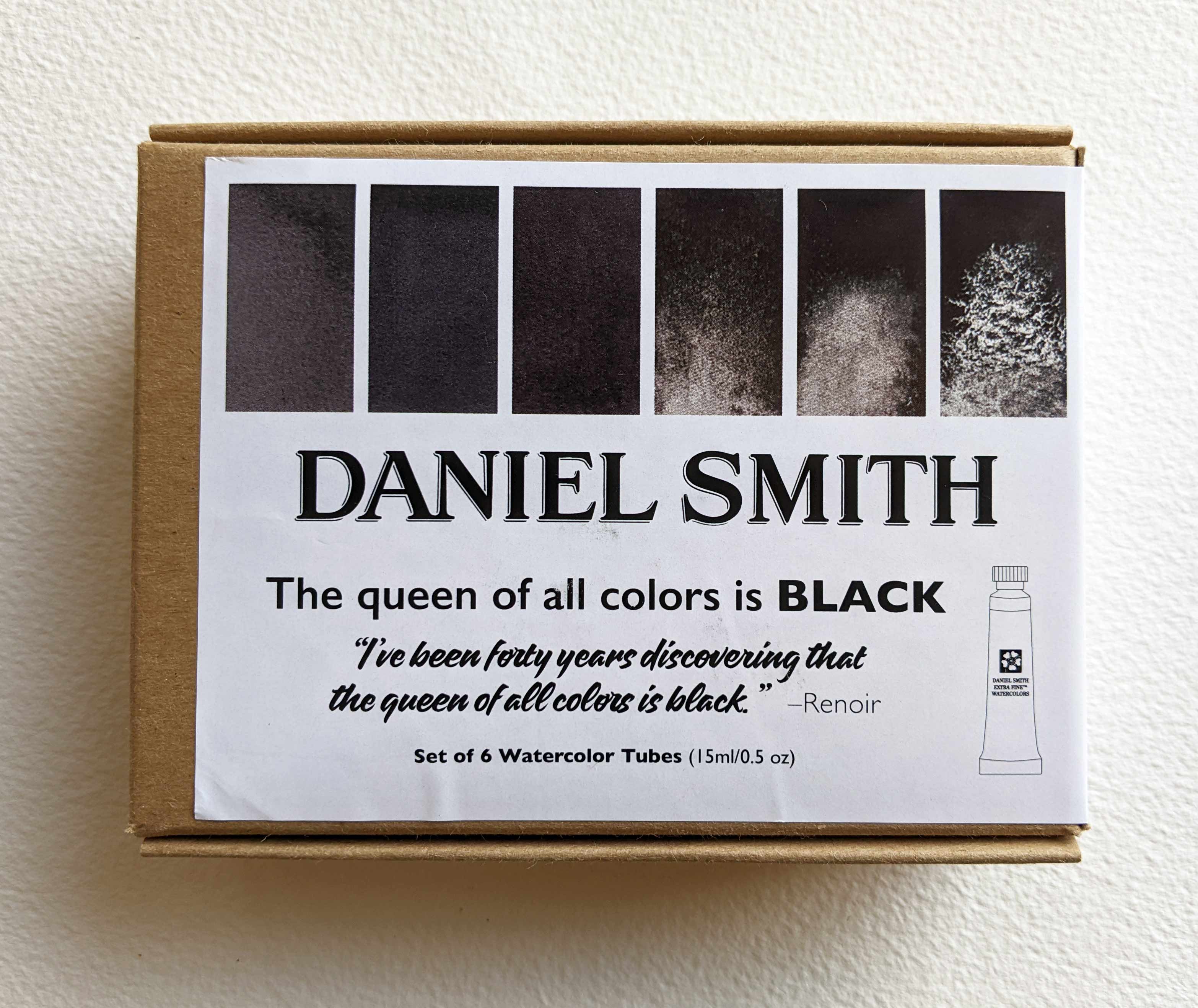 Daniel Smith Watercolor Queen of Color Black 6 Tube 15ml Set - Wet Paint  Artists' Materials and Framing