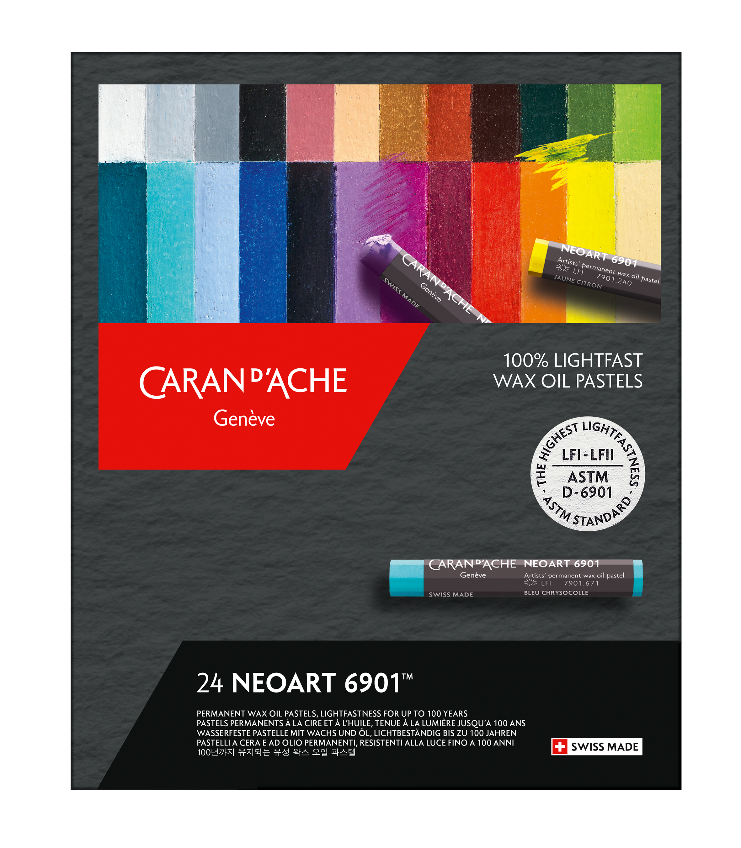 Caran d'Ache NeoArt 6901 Pastel 24 Set - Wet Paint Artists