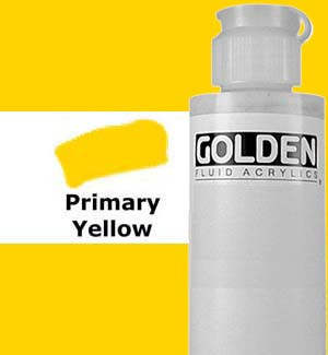 Golden High Flow Acrylic - Primary Yellow, 4oz Bottle