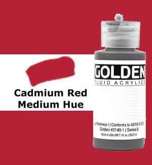 Cadmium Yellow Medium (Hue) (1oz Fluid Acrylic)