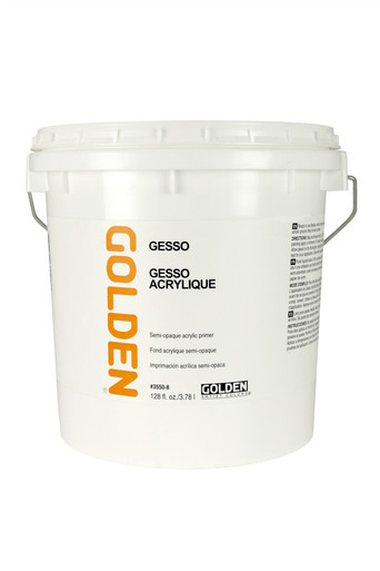 Golden Artist Colors Acrylic Gesso: Gallon Gesso - Wet Paint Artists'  Materials and Framing