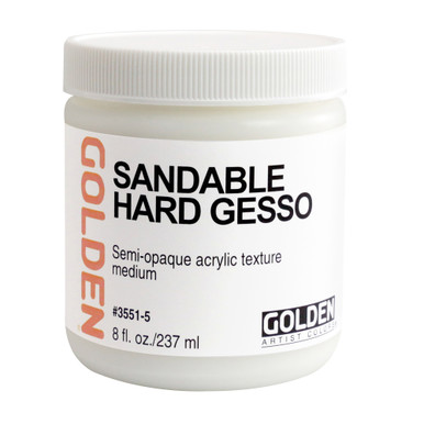 Golden Artist Colors Acrylic Gesso: 8oz Gesso