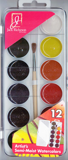 Jack Richeson semi-moist watercolor set of 16 colors - Wet Paint Artists'  Materials and Framing