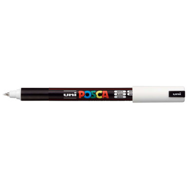 POSCA Acrylic Paint Marker PC-1MR Ultra-Fine White - Wet Paint Artists'  Materials and Framing