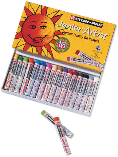 Sakura Craypas Junior Artist Oil Pastels, 16 Colors - Artist & Craftsman  Supply