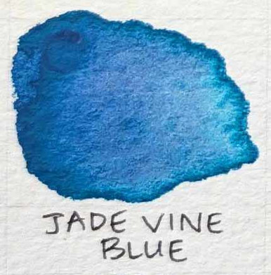 Holbein Granulating Watercolor 15ml Tube Jade Vine Blue - Wet