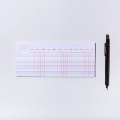 Case Study Habit Tracker Notepad 3.5x8