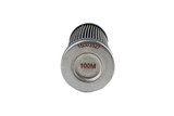 Aeromotive 100-micron Stainless Steel Bulkhead Fuel Filter, AN-12 Male Flare