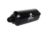 Aeromotive 10 Micron Black Fuel Filter with AN-08 Male Ports & Microglass Element