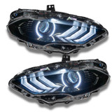 Oracle 18-21 Ford Mustang DRL Upgrade w/ Halo Kit - ColorSHIFT w/o Controller