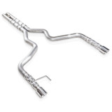 Stainless Works 2015-16 Mustang GT 3in Catback H-Pipe Retro Chambered Mufflers 2-1/2in Cores (M15CB)