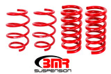 BMR 15-17 S550 Mustang Handling Version Lowering Springs (Set Of 4) - Red